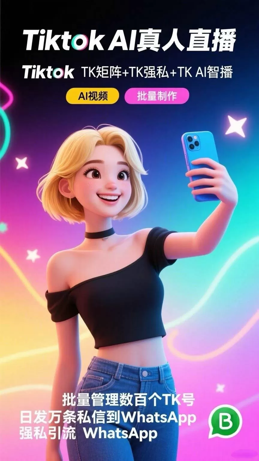 Tiktok矩阵系统，自动化批量修改资料，批量发布视频， 自动化群发，留痕、评论、点赞、直播间互动等