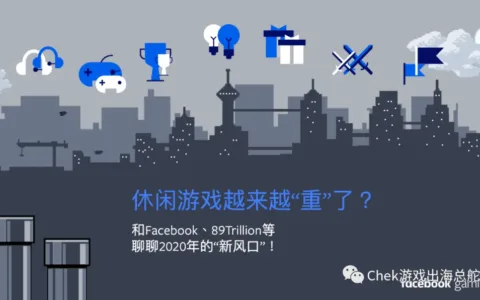 休闲游戏越来越“重”了？和Facebook、89Trillion等聊聊2020年的“新风口”！