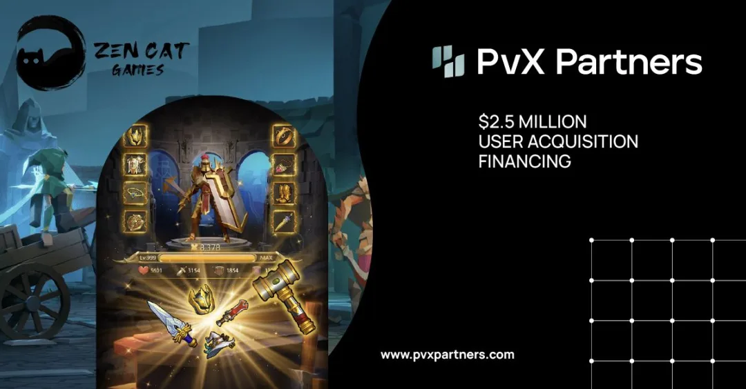 PvX Partners携手Zencat Gaming落地中国首单用户获取融资服务，游戏出海传统融资困境已被打破？