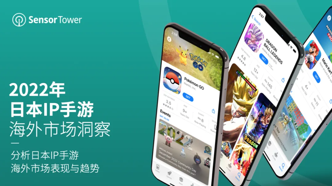 《2022年日本IP手游海外市场洞察》- 近37%的日本IP手游收入来自海外市场