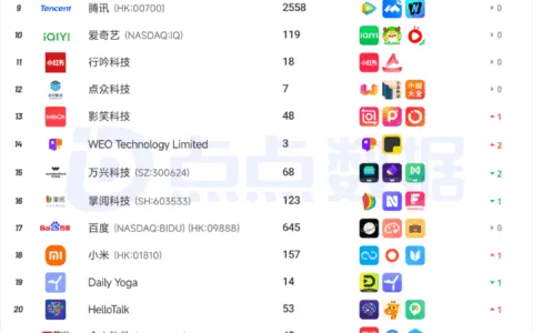 出海厂商丨2025年7月中国应用/游戏厂商出海收入Top30榜