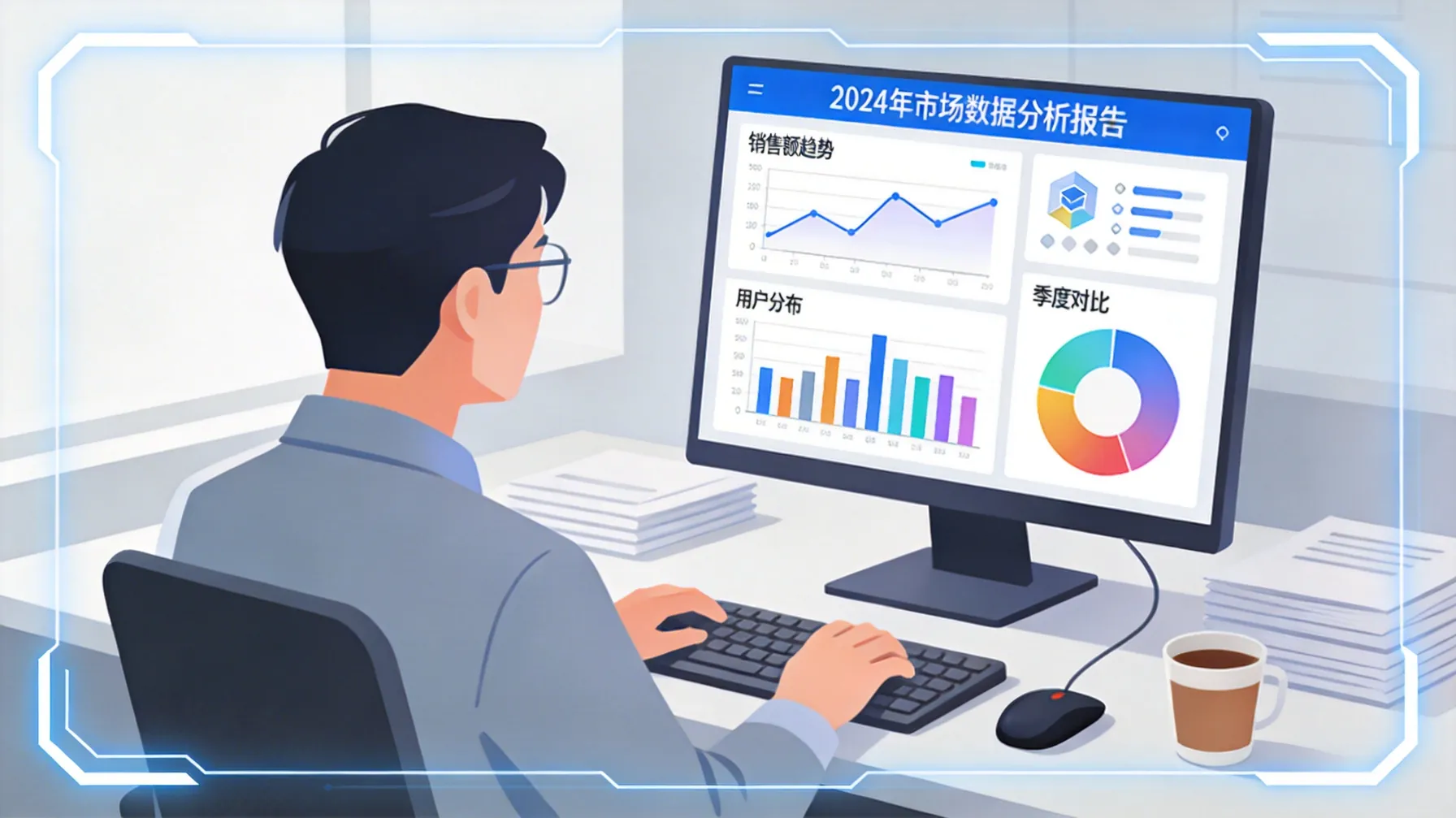 分析师使用GPT-5.4生成数据可视化报告