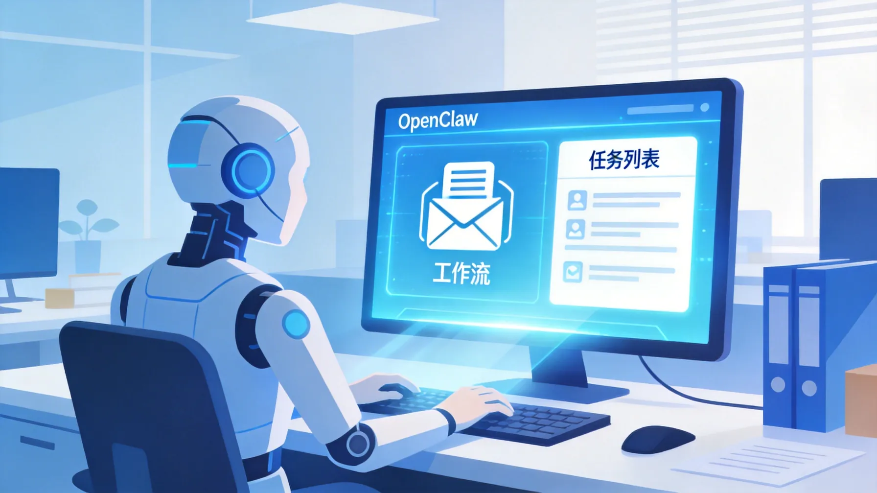 OpenClaw作为AI员工在办公环境中处理多任务