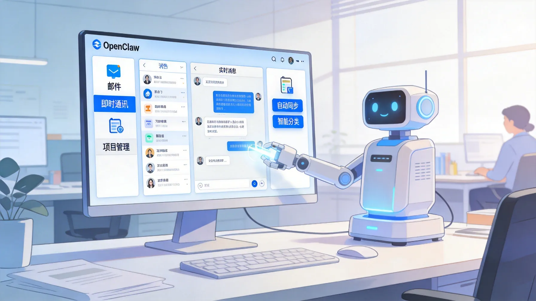 OpenClaw执行多平台自动化任务界面