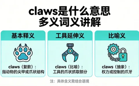 claws是什么意思多义词义讲解