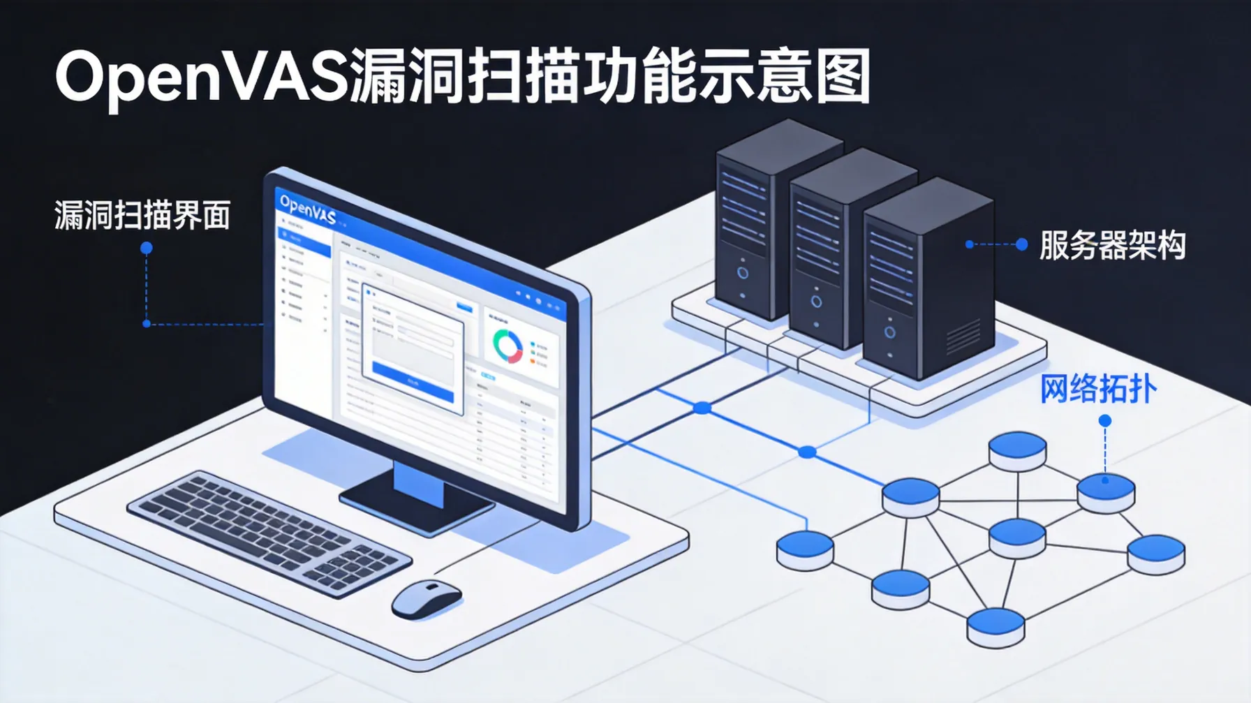 OpenVAS在企业网络中执行漏洞扫描界面